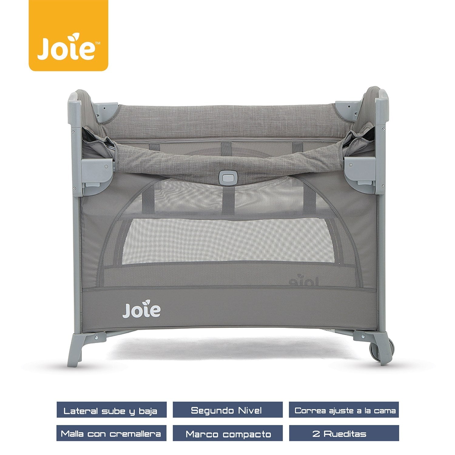 Cuna colecho Bebe Joie Kubbie Gris