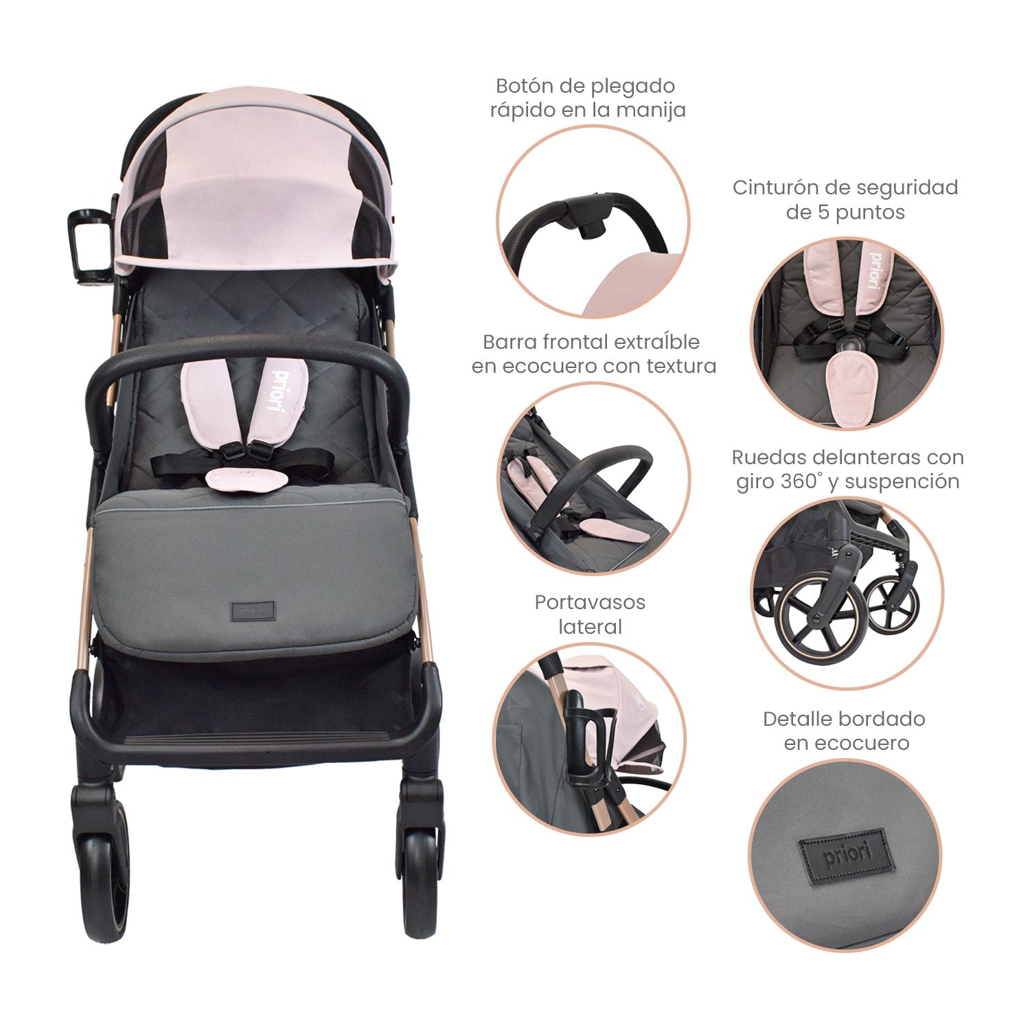 Coche Para Bebe Nova Rosa Priori