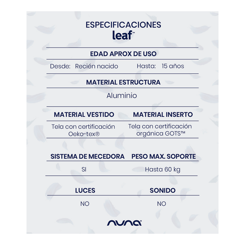 Mecedora para niños Leaf Iron Nuna