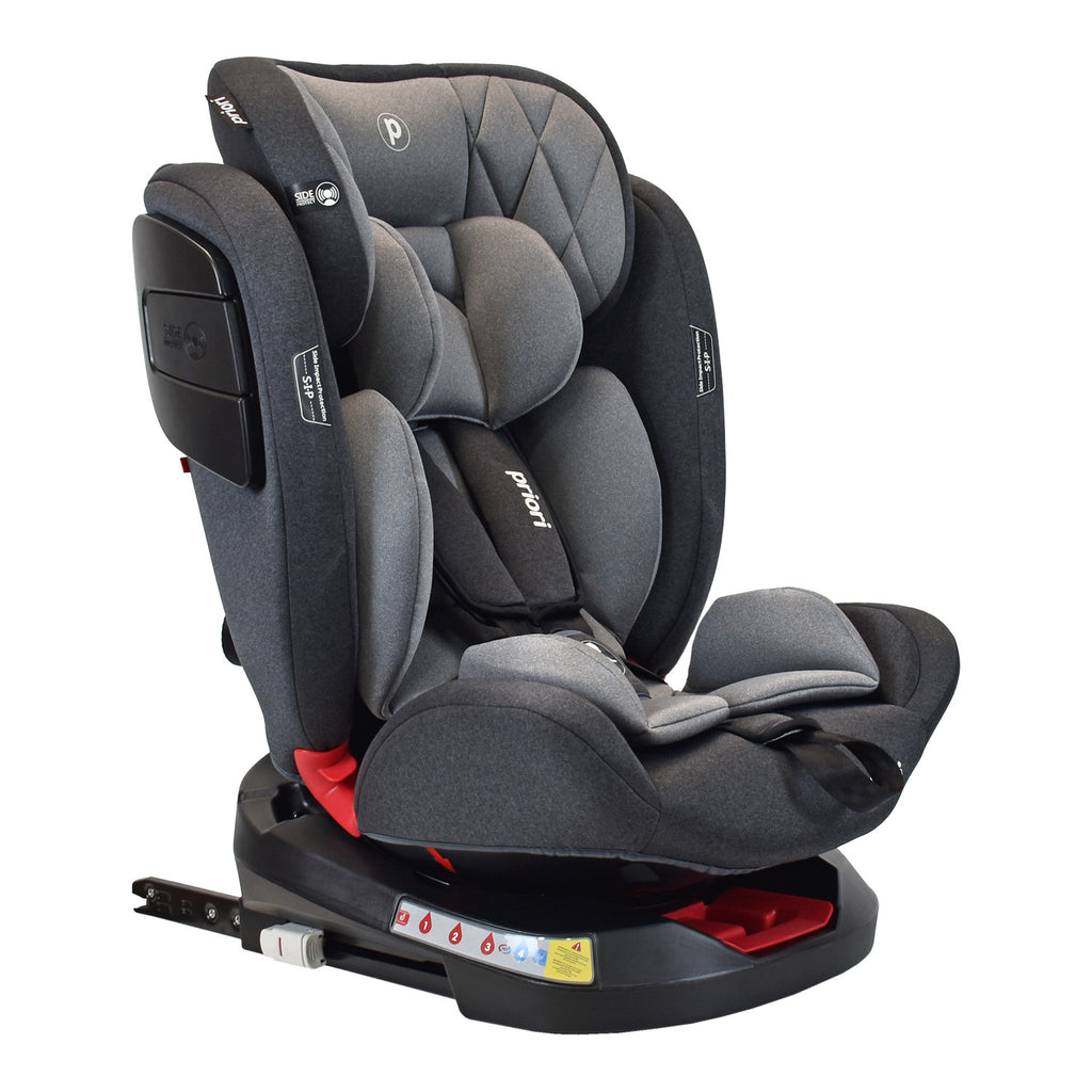 Silla De Carro Bebe Twist Con Isofix Gris Priori