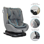 Silla Carro Bebe First Plus 360° Priori Gris Azul