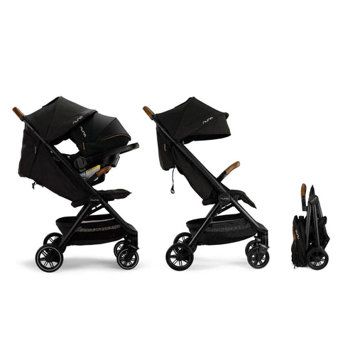 Coche de Bebé Nuna Ultracompacto TRVL + Pipa Urban Caviar - La Tienda de Salo