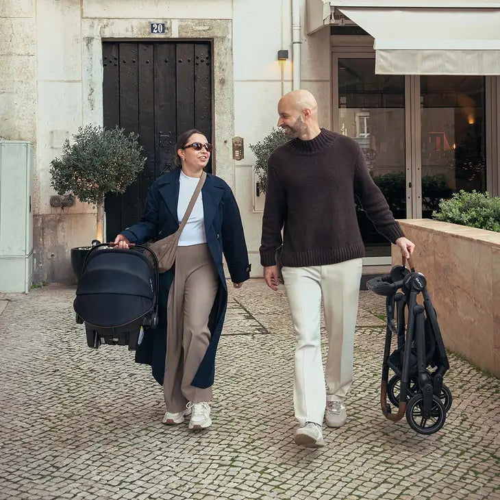 Coche para bebé nuna swiv + pipa urban caviar