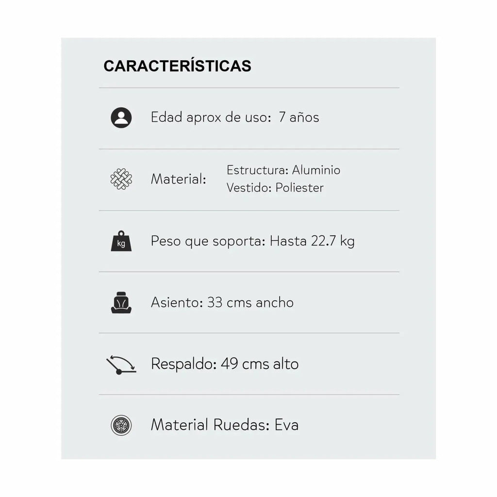 Coche para bebé TRVL Caviar - La Tienda de Salo