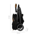 Coche de Bebé Nuna Ultracompacto TRVL + Pipa Urban Caviar - La Tienda de Salo