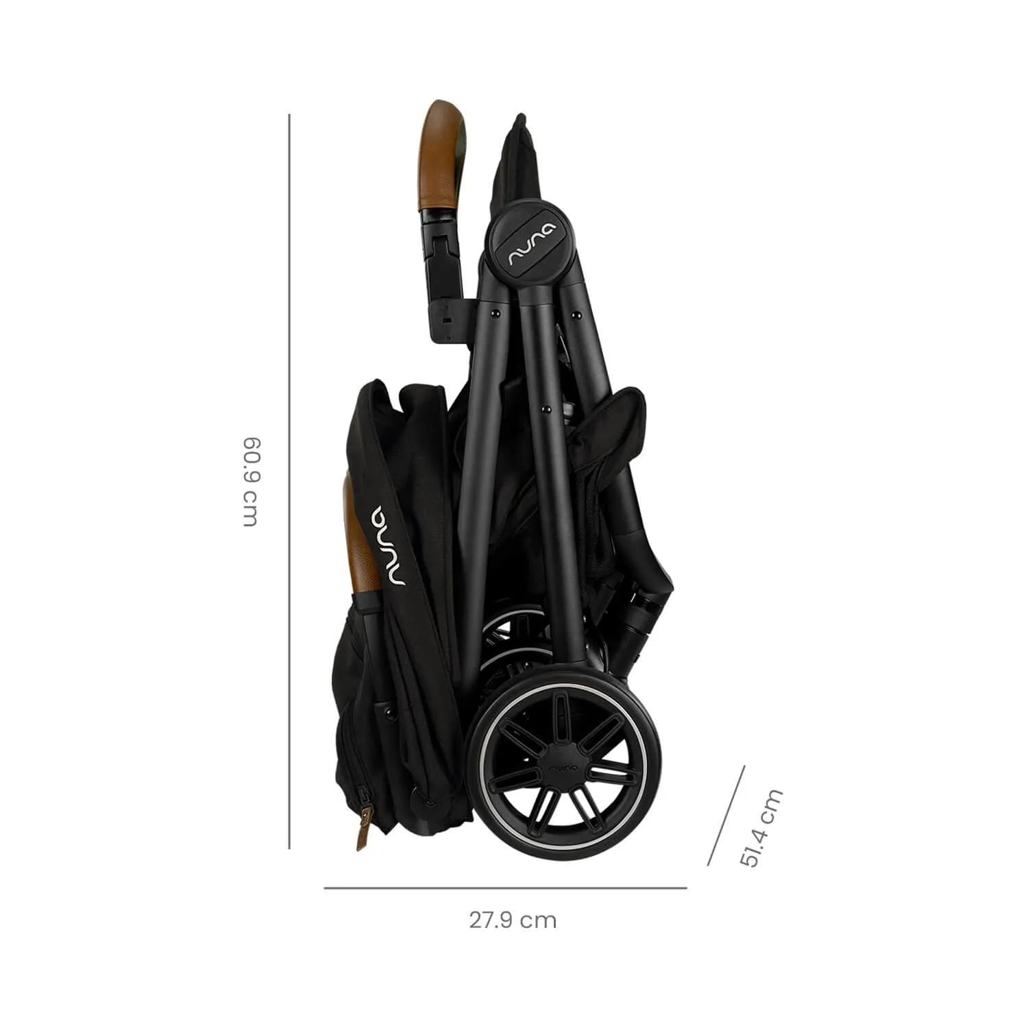 Coche de Bebé Nuna Ultracompacto TRVL + Pipa Urban Caviar - La Tienda de Salo