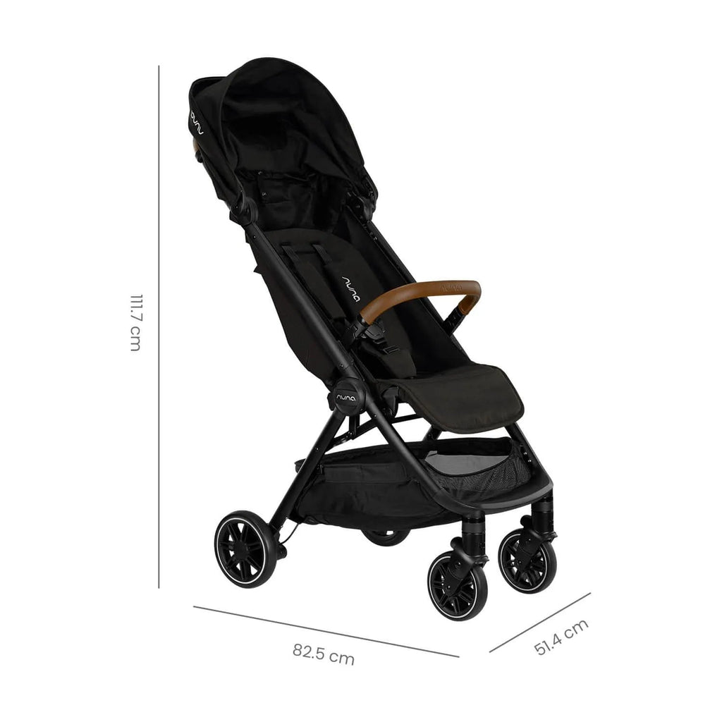 Coche de Bebé Nuna Ultracompacto TRVL + Pipa Urban Caviar - La Tienda de Salo