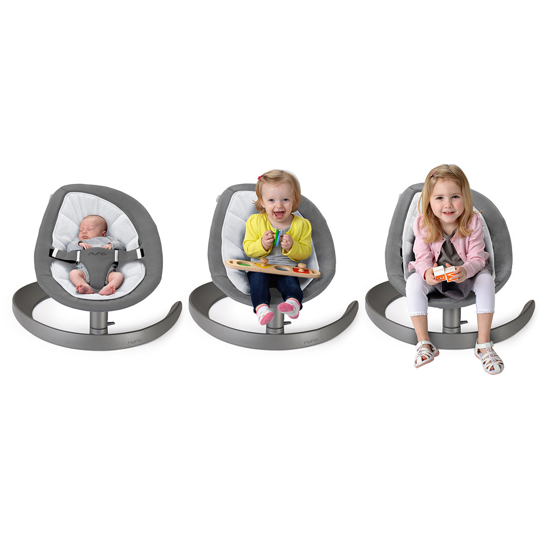 Silla Mecedora Bebe Nuna Leaf Grow Granite