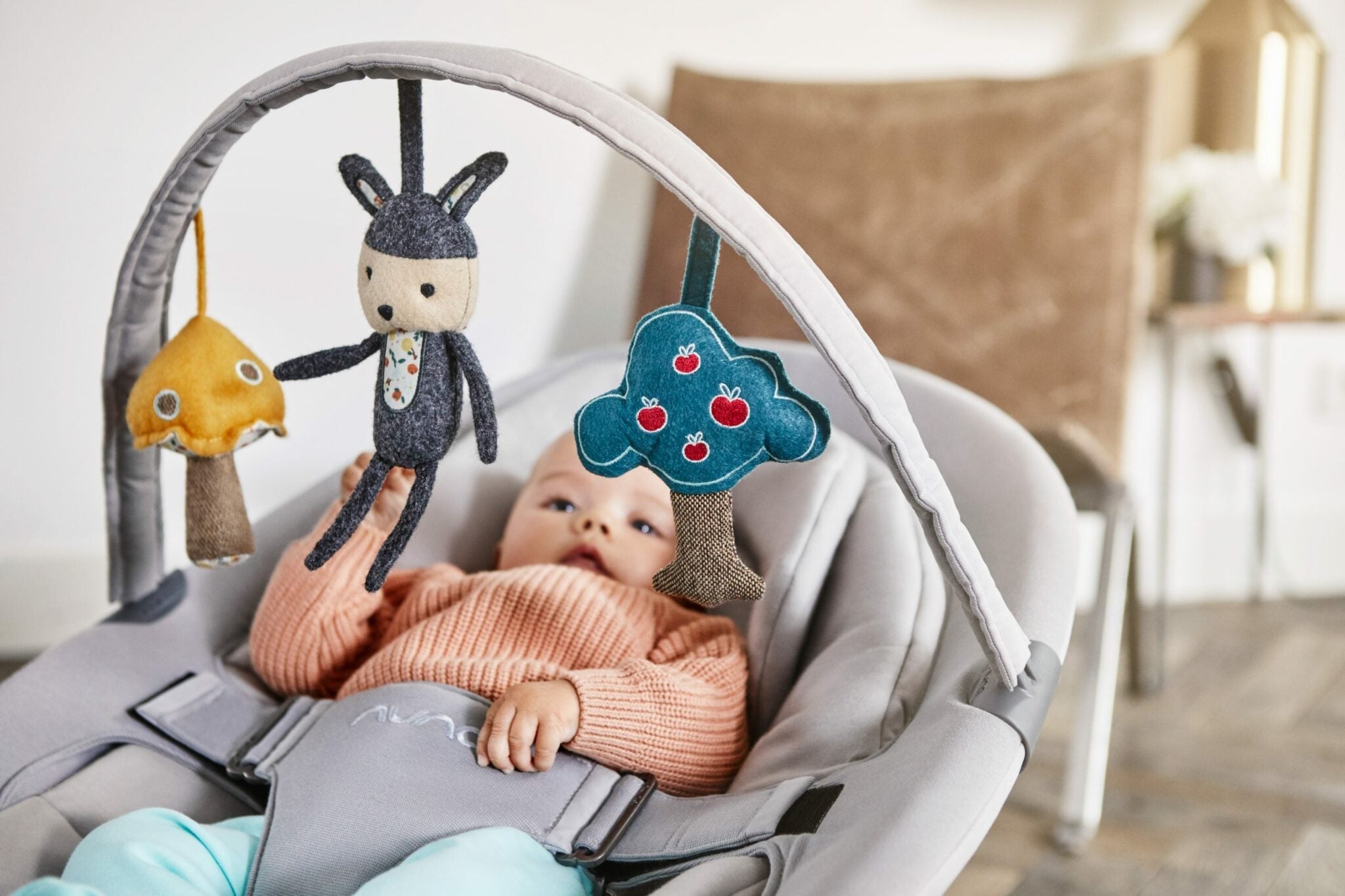 Silla Mecedora Bebe Nuna Leaf Grow Granite